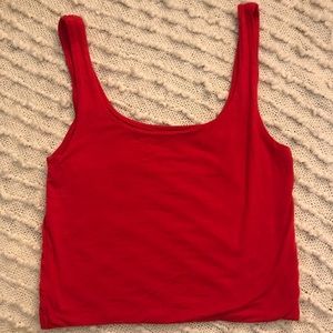 Red wide strap tank 💌